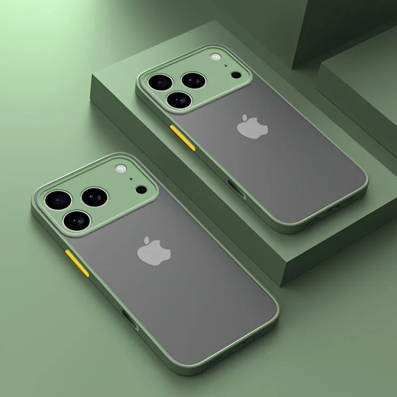 Shockproof Matte Silicone iPhone Case