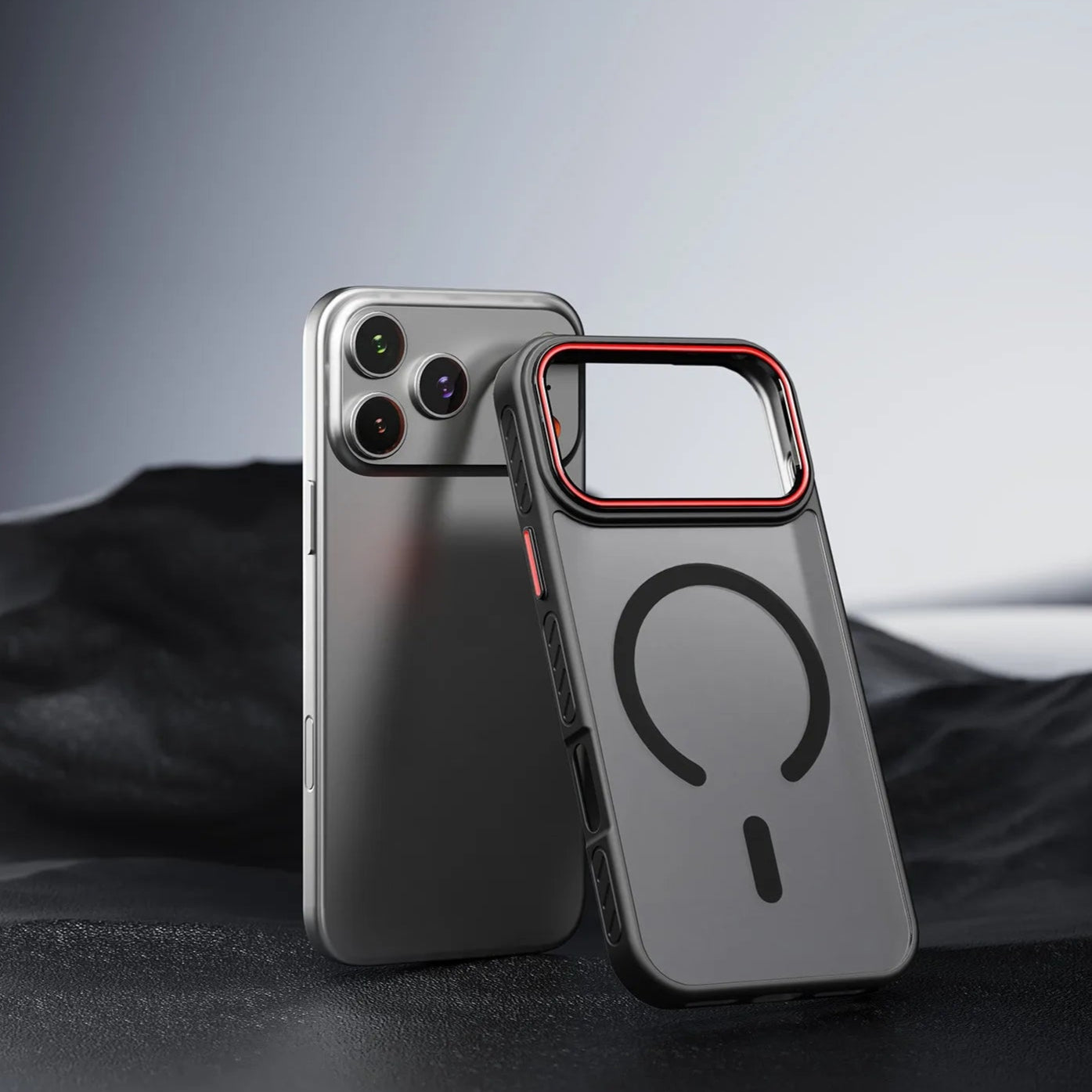 Durable Magnetic Silicone iPhone Case with Shockproof Design