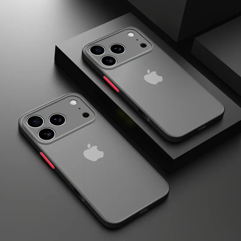 Shockproof Matte Silicone iPhone Case