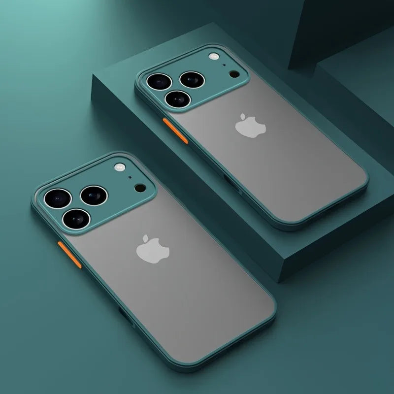 Shockproof Matte Silicone iPhone Case