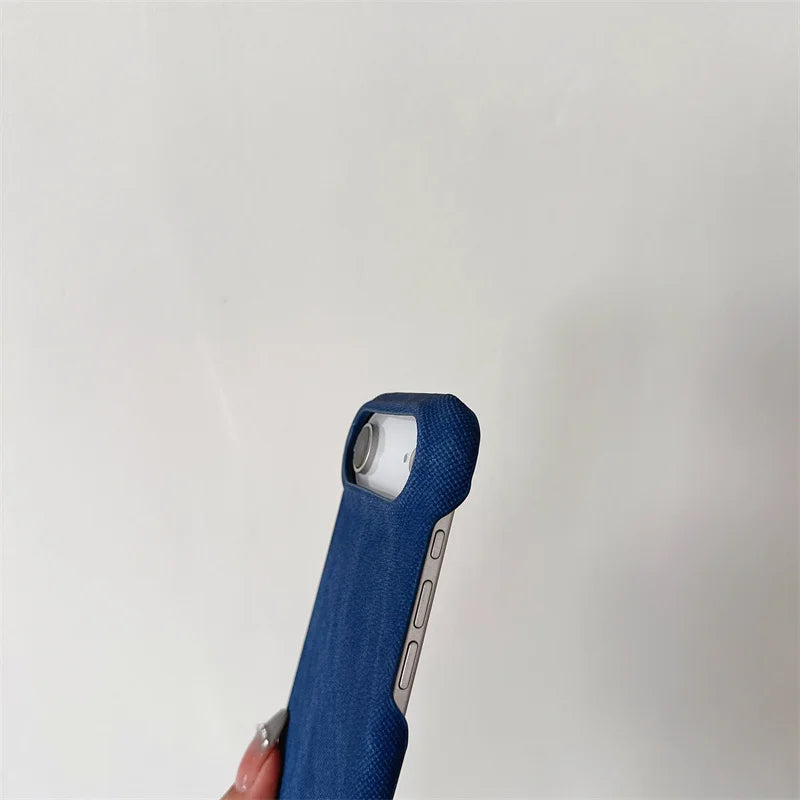 Soft Denim Cloth iPhone Case
