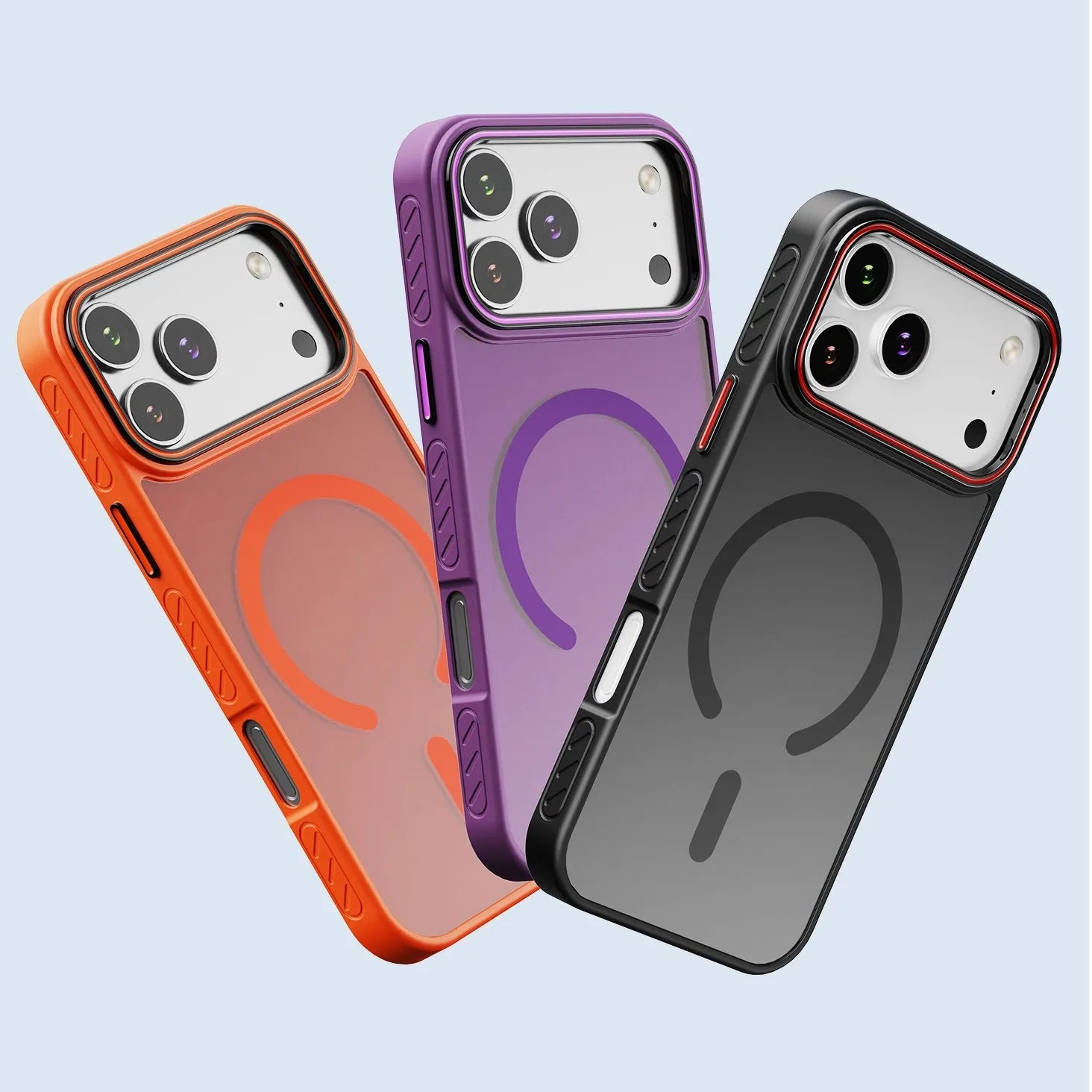 Durable Magnetic Silicone iPhone Case with Shockproof Design