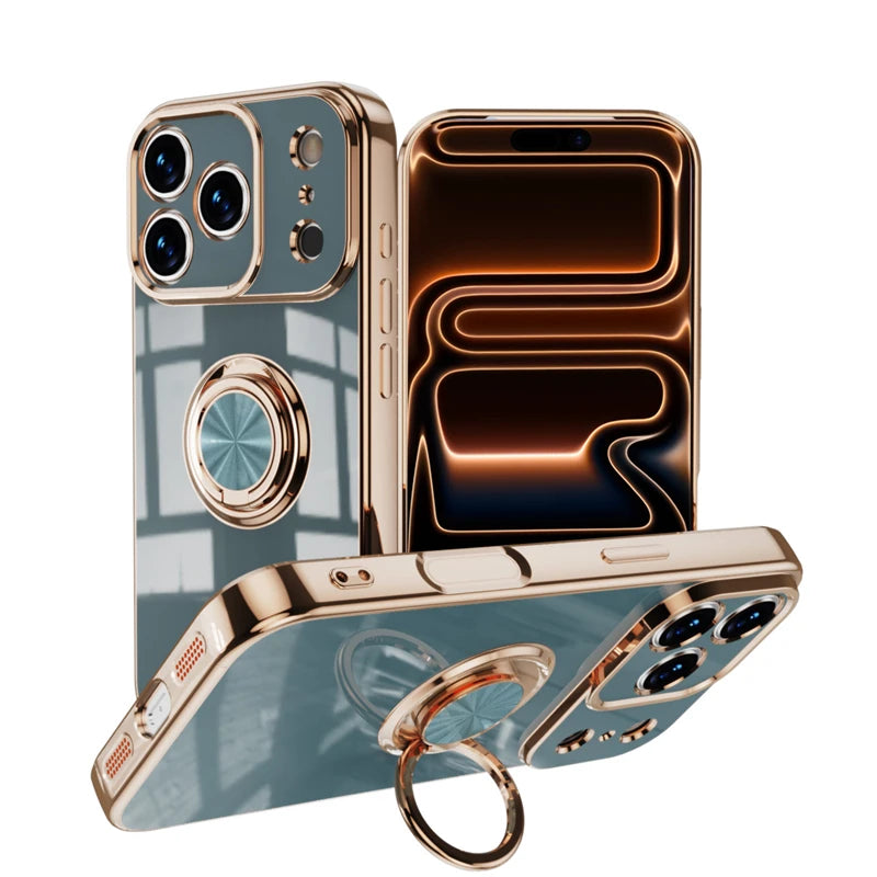 Plated iPhone Case with Ring