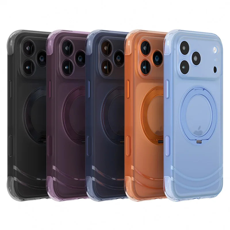 Corner Padded Translucent Large Ring iPhone Case