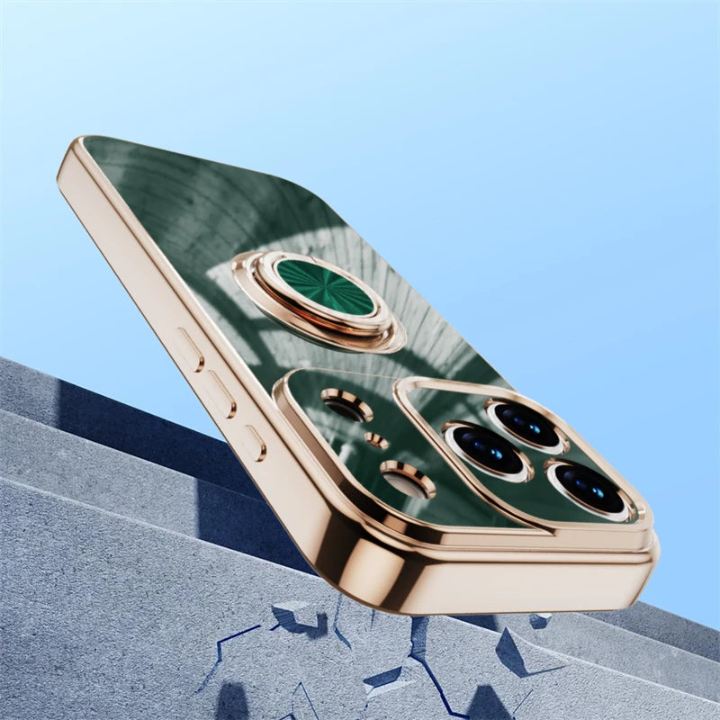 Plated iPhone Case with Ring