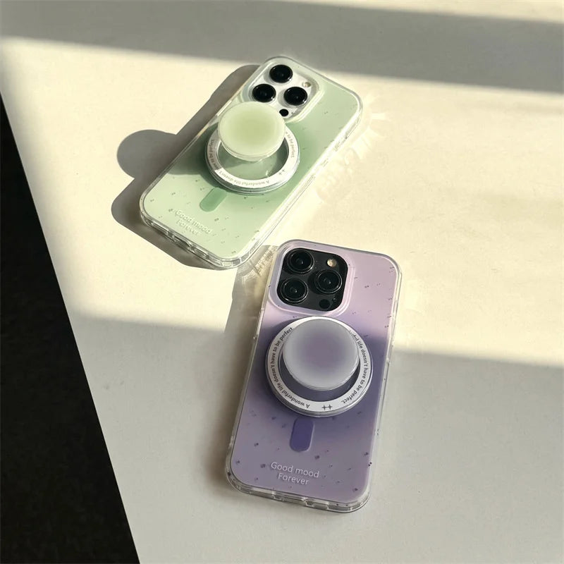 Halo Gradient Splash iPhone Case With Holder