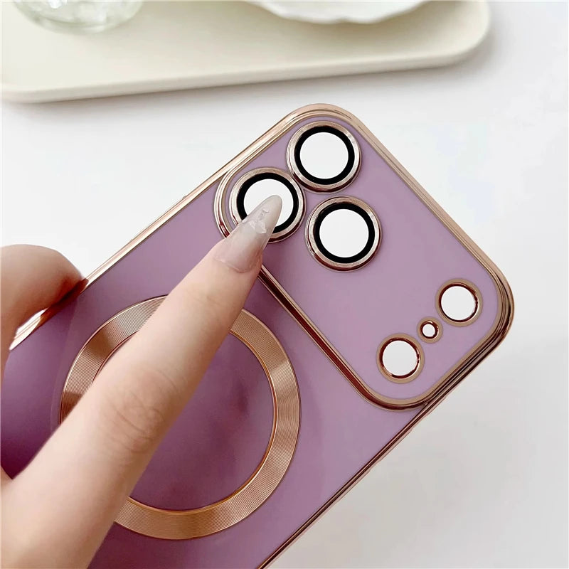 Plated Magsafe Compatible iPhone Case
