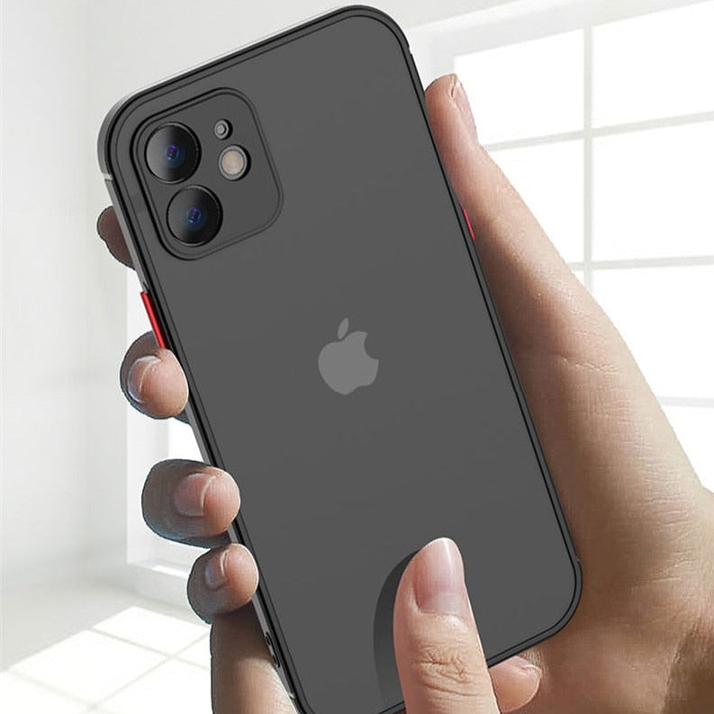 Shockproof Matte Silicone iPhone Case-Fonally-