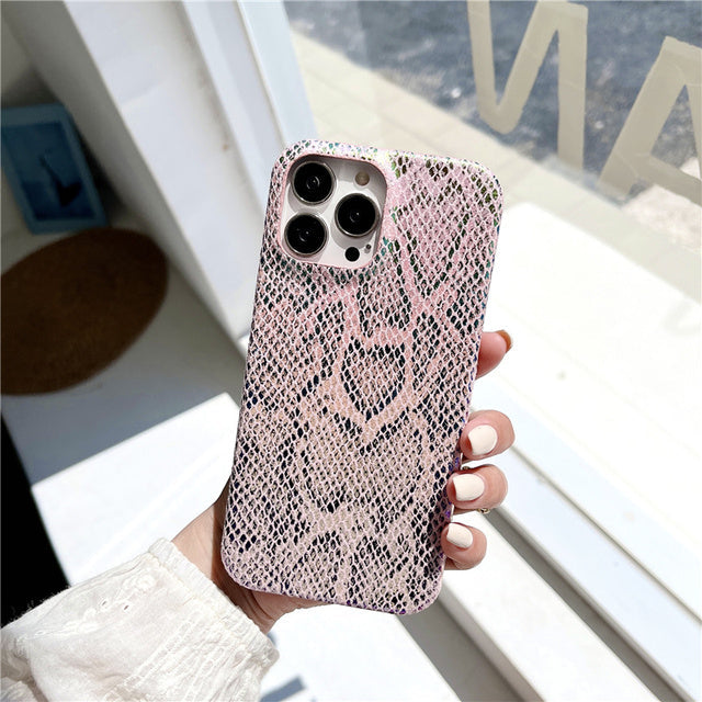 Snakeskin Laser Gradient iPhone Case-Fonally-For iPhone 13 Pro Max-A-