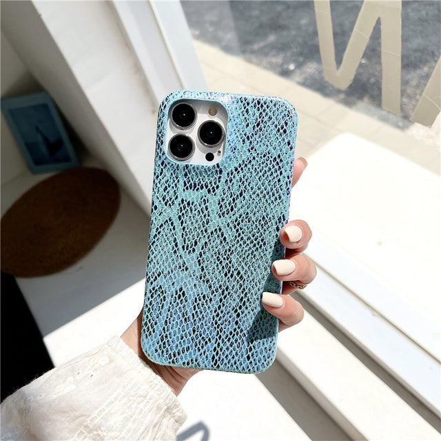 Snakeskin Laser Gradient iPhone Case-Fonally-For iPhone 13 Pro Max-B-