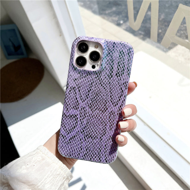 Snakeskin Laser Gradient iPhone Case-Fonally-For iPhone 13 Pro Max-C-