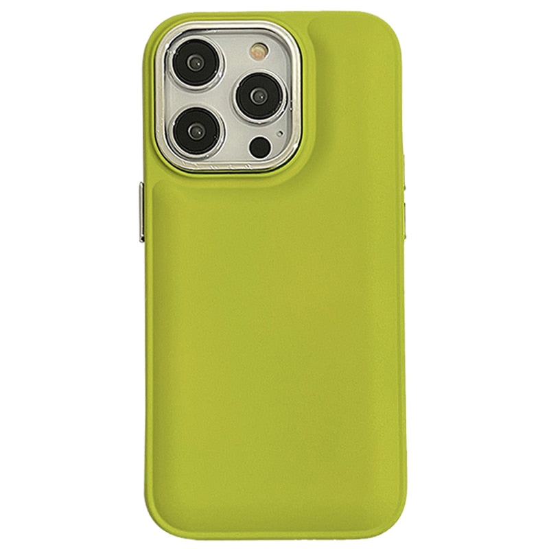 Soft Liquid Silicone Shockproof iPhone Case-Fonally-For iPhone 12-Olive green-