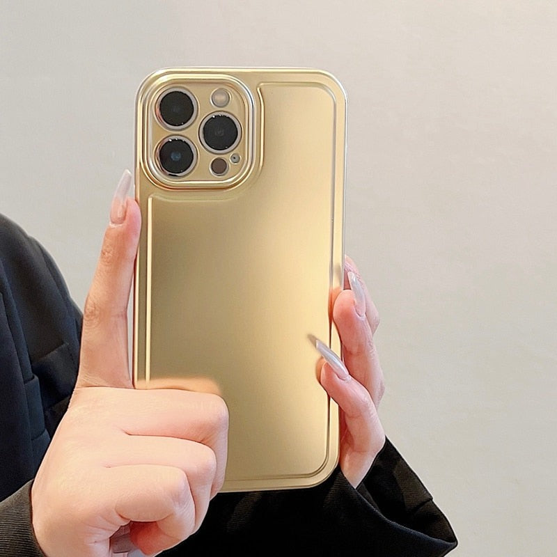 Soft Matte Elegant iPhone Case-Fonally-For iPhone 11-Gold-