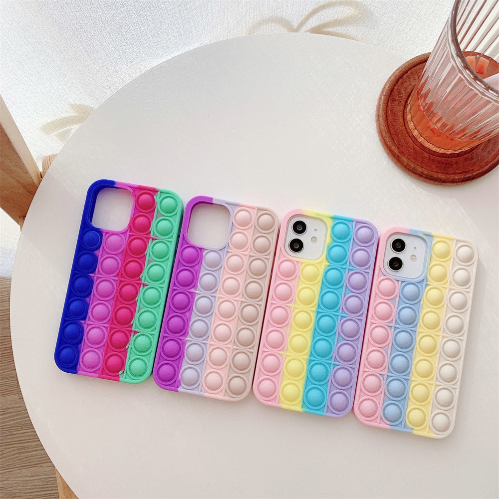 Stress Relief Soft Press Bubble iPhone Case-Fonally-