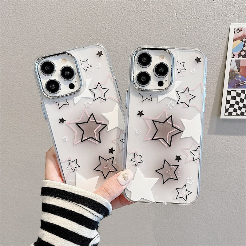 Super Stars Transparent iPhone Case-Fonally-