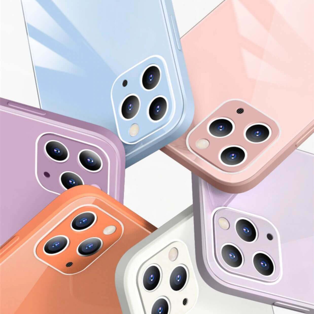 Tempered Glass Back iPhone Case-Fonally-