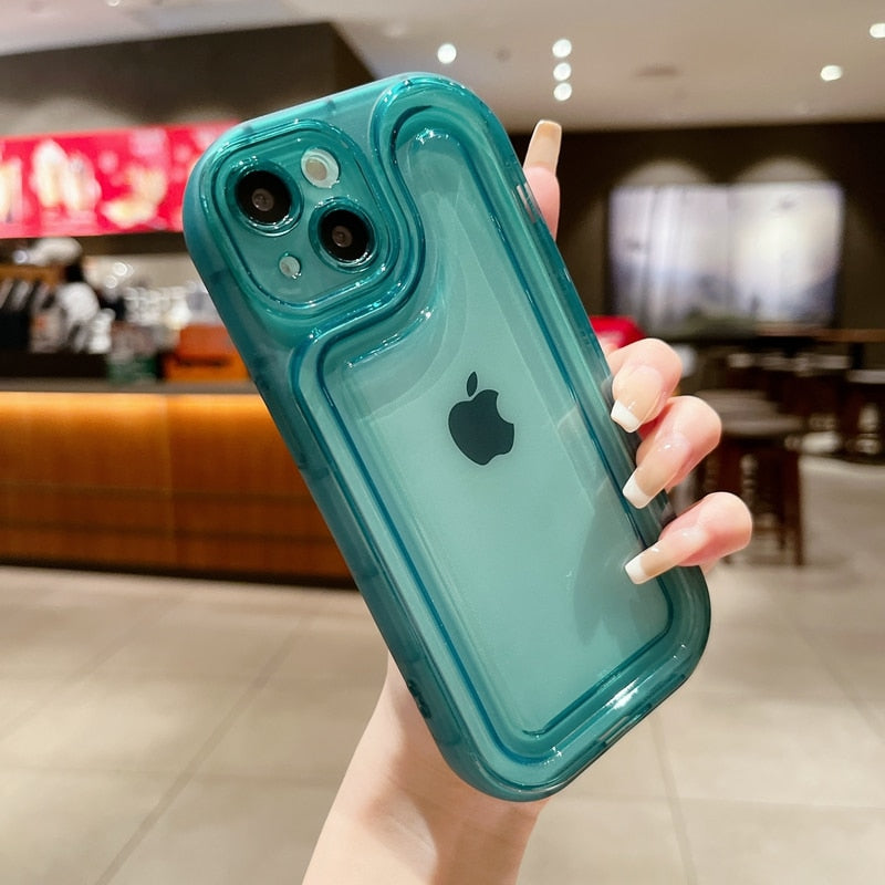 Transparent Bumper Clear Shockproof iPhone Cover-Fonally-For iPhone 11-Green-