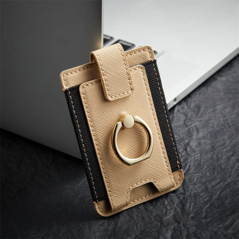 8 Cards Holder Adhesive Back Sticking Wallet For iPhone-Fonally-