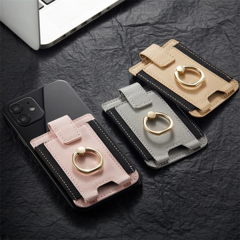 8 Cards Holder Adhesive Back Sticking Wallet For iPhone-Fonally-Fonally-iPhone-Case-Cute-Royal-Protective