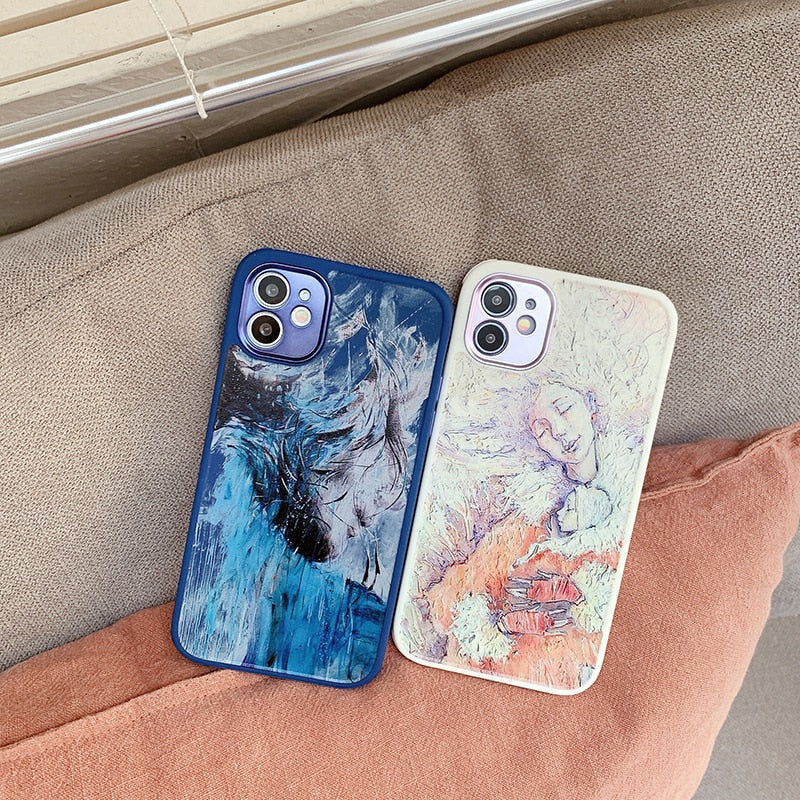 Abstract Face Art iPhone Case-Fonally-Fonally-iPhone-Case-Cute-Royal-Protective