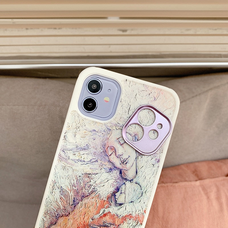 Abstract Face Art iPhone Case-Fonally-Fonally-iPhone-Case-Cute-Royal-Protective