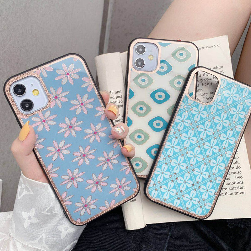 Abstract Floral iPhone Case-Fonally-Fonally-iPhone-Case-Cute-Royal-Protective
