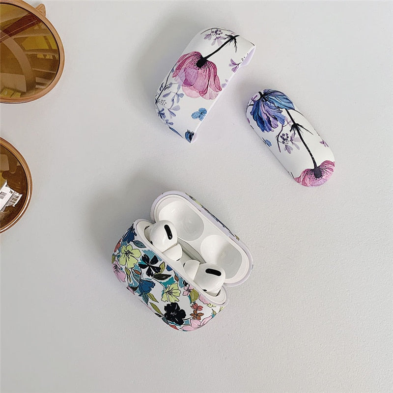 AirPods 1 2 & AirPods Pro Floral Case-Fonally-Fonally-iPhone-Case-Cute-Royal-Protective