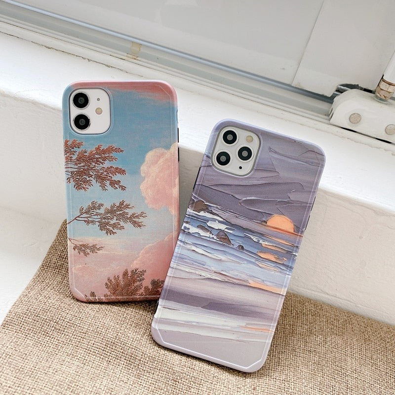 Artsy Evening iPhone Case-Fonally-Fonally-iPhone-Case-Cute-Royal-Protective