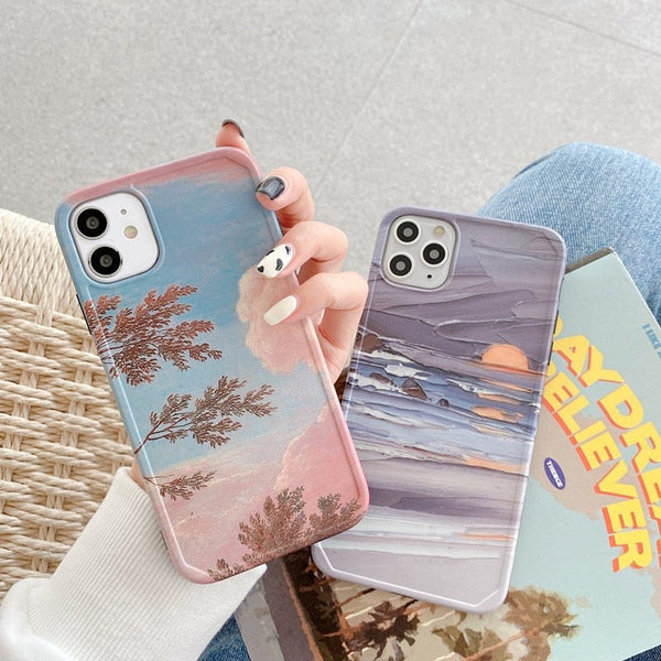Artsy Evening iPhone Case-Fonally-Fonally-iPhone-Case-Cute-Royal-Protective