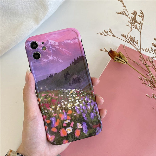Artsy Mountains iPhone Case-Fonally-Fonally-iPhone-Case-Cute-Royal-Protective