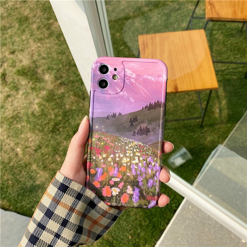 Artsy Mountains iPhone Case-Fonally-Fonally-iPhone-Case-Cute-Royal-Protective