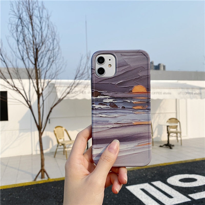 Artsy Mountains iPhone Case-Fonally-Fonally-iPhone-Case-Cute-Royal-Protective