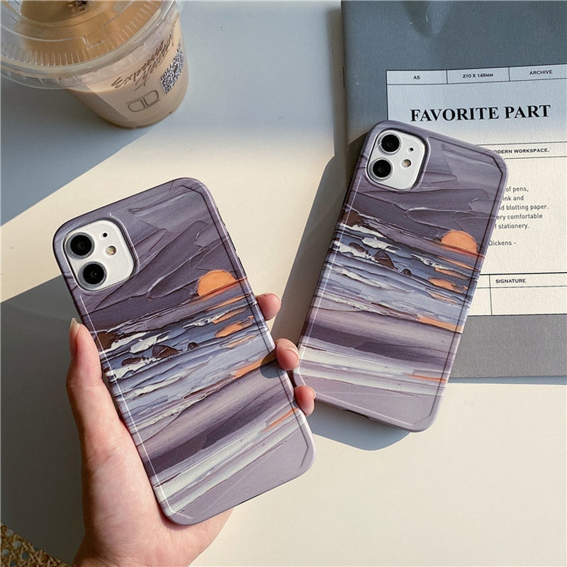 Artsy Mountains iPhone Case-Fonally-Fonally-iPhone-Case-Cute-Royal-Protective