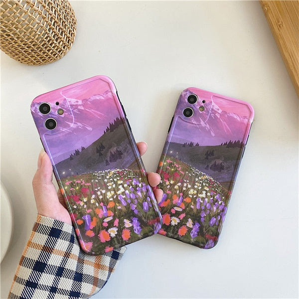 Artsy Mountains iPhone Case-Fonally-Fonally-iPhone-Case-Cute-Royal-Protective