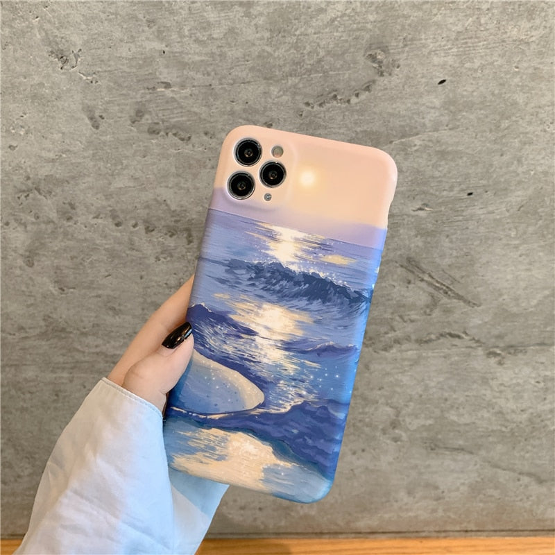 Artsy Ocean Sunset iPhone Case-Fonally-Fonally-iPhone-Case-Cute-Royal-Protective