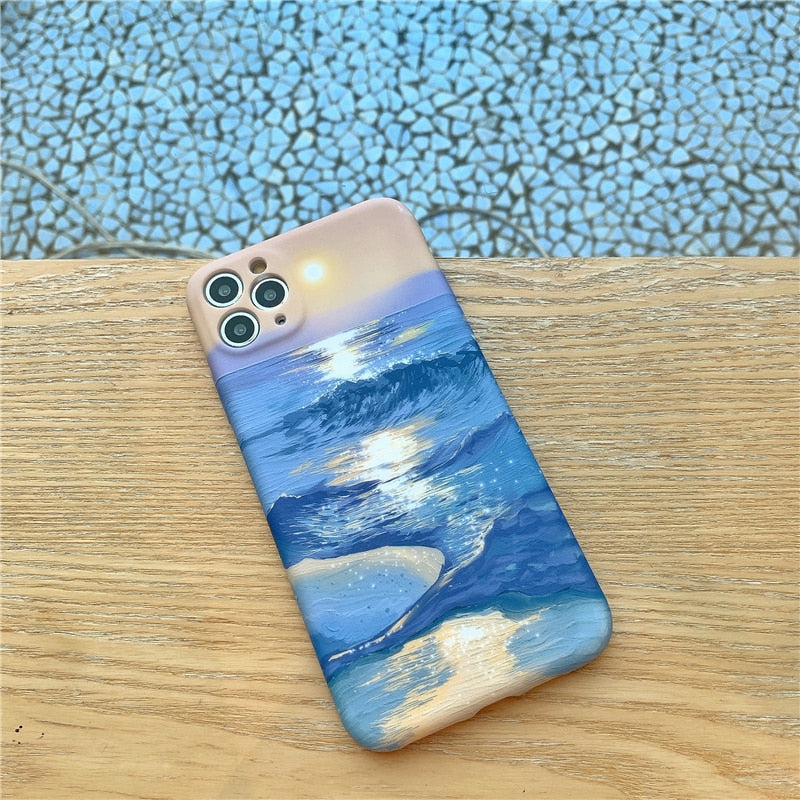 Artsy Ocean Sunset iPhone Case-Fonally-Fonally-iPhone-Case-Cute-Royal-Protective