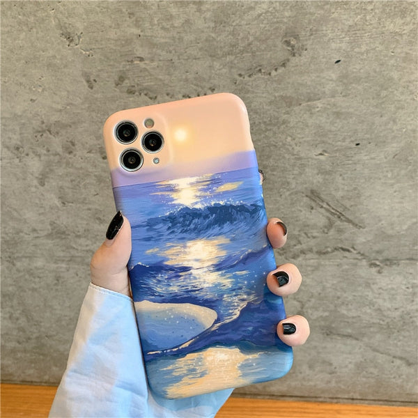 Artsy Ocean Sunset iPhone Case-Fonally-Fonally-iPhone-Case-Cute-Royal-Protective