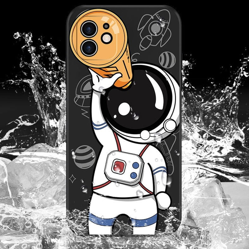 Astronaut Camera Play iPhone Case-Fonally-