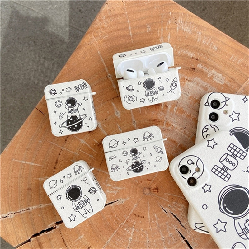 Astronaut iPhone and AirPods Combo-Fonally-Fonally-iPhone-Case-Cute-Royal-Protective