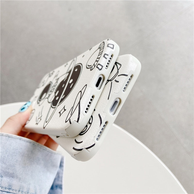 Astronaut iPhone and AirPods Combo-Fonally-Fonally-iPhone-Case-Cute-Royal-Protective