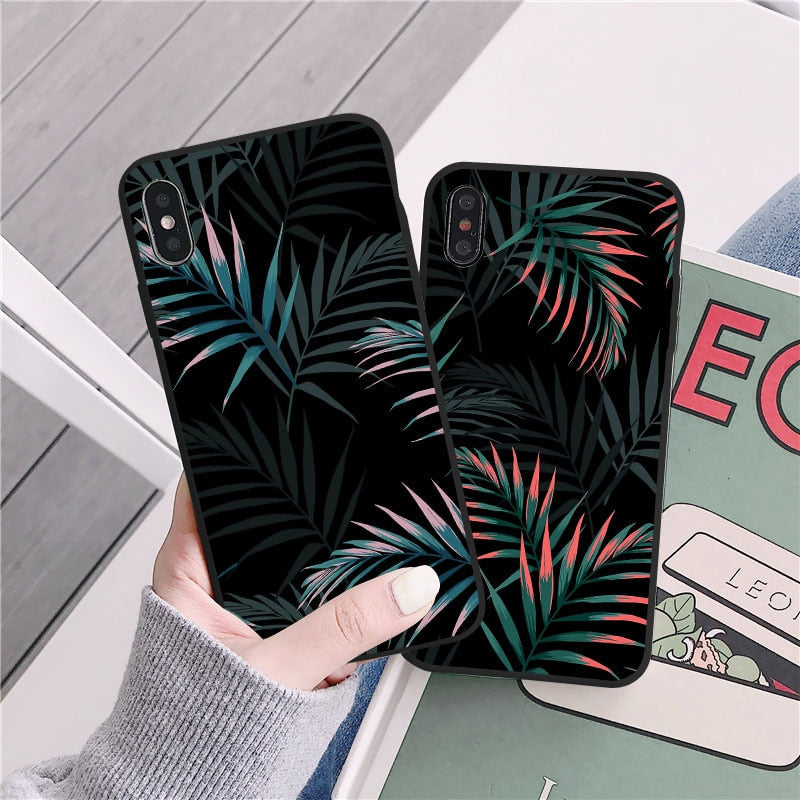 Banana Leaves iPhone Case-Fonally-Fonally-iPhone-Case-Cute-Royal-Protective