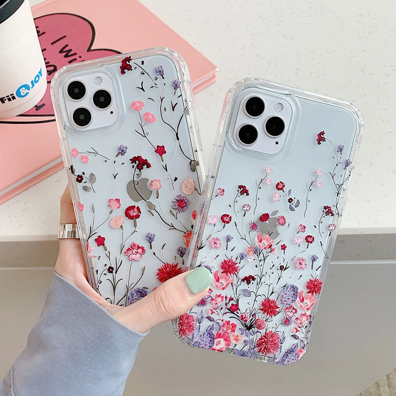 Blossom Bumper iPhone Case-Fonally-Fonally-iPhone-Case-Cute-Royal-Protective