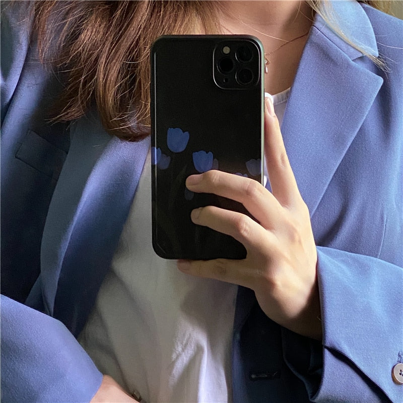 Blue Tulip iPhone Case-Fonally-Fonally-iPhone-Case-Cute-Royal-Protective