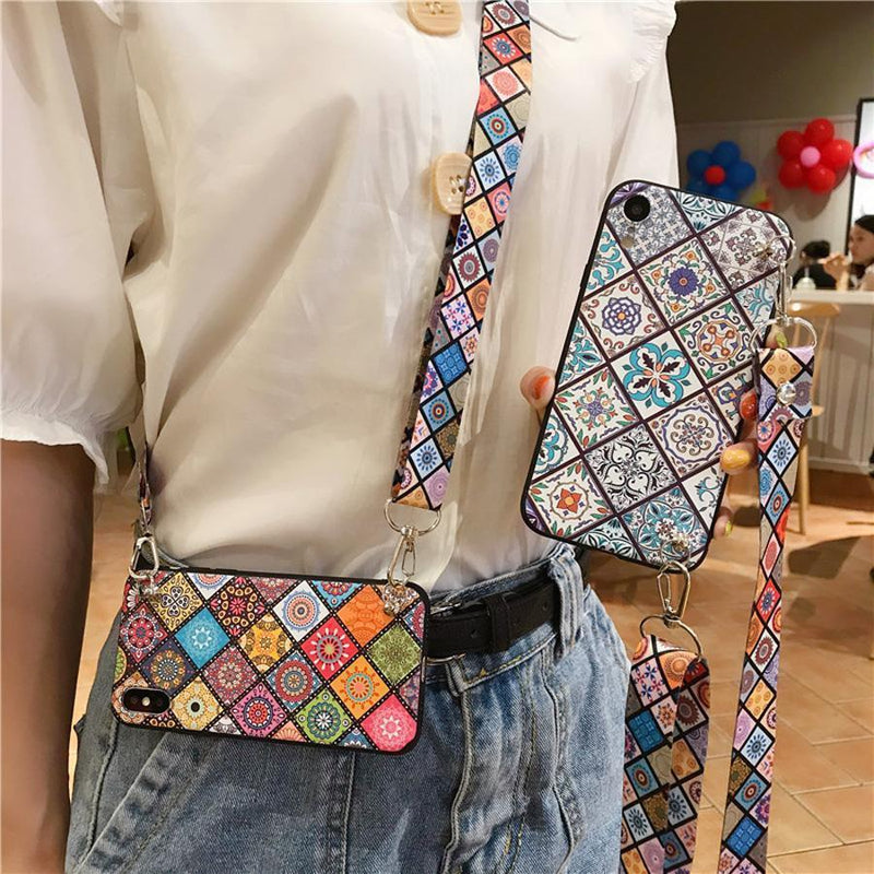Bohemian iPhone Case with Lanyard-Fonally-Fonally-iPhone-Case-Cute-Royal-Protective
