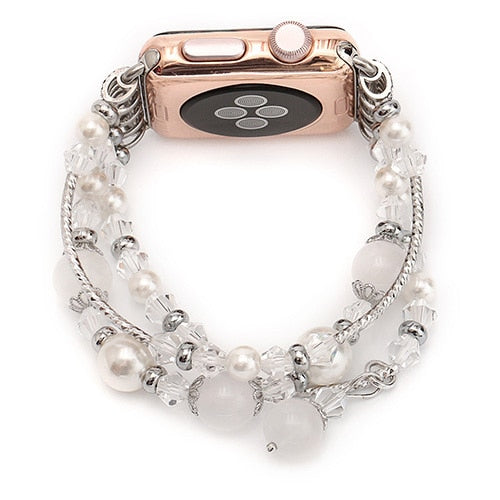 Bracelet Bands for Apple Watch-Fonally-White-For 38 mm and 40 mm-Fonally-iPhone-Case-Cute-Royal-Protective