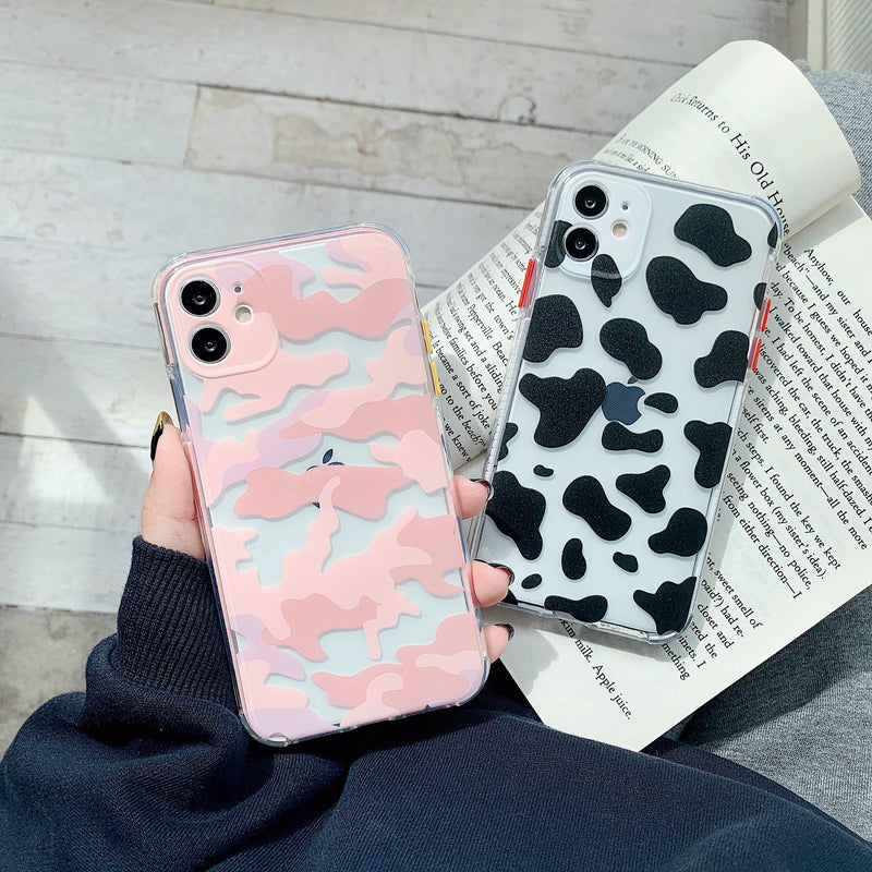 Camouflage Transparent iPhone Case-Fonally-Fonally-iPhone-Case-Cute-Royal-Protective