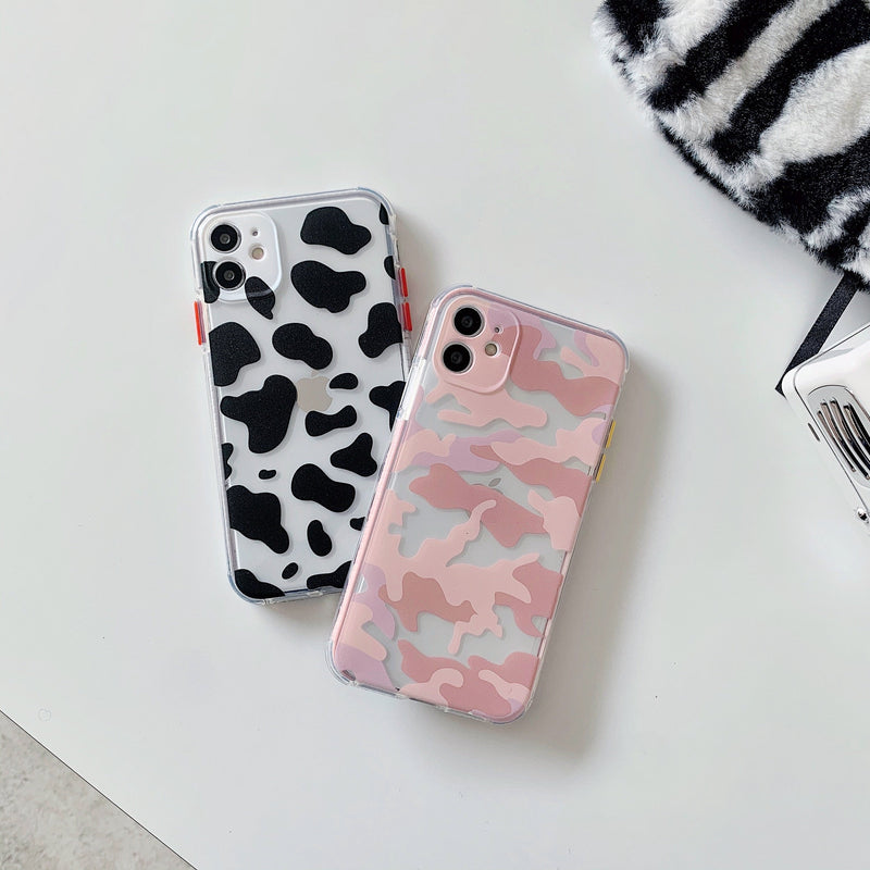 Camouflage Transparent iPhone Case-Fonally-Fonally-iPhone-Case-Cute-Royal-Protective