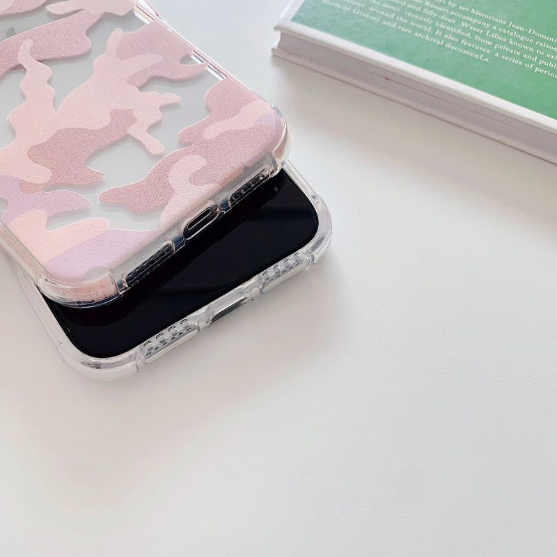 Camouflage Transparent iPhone Case-Fonally-Fonally-iPhone-Case-Cute-Royal-Protective