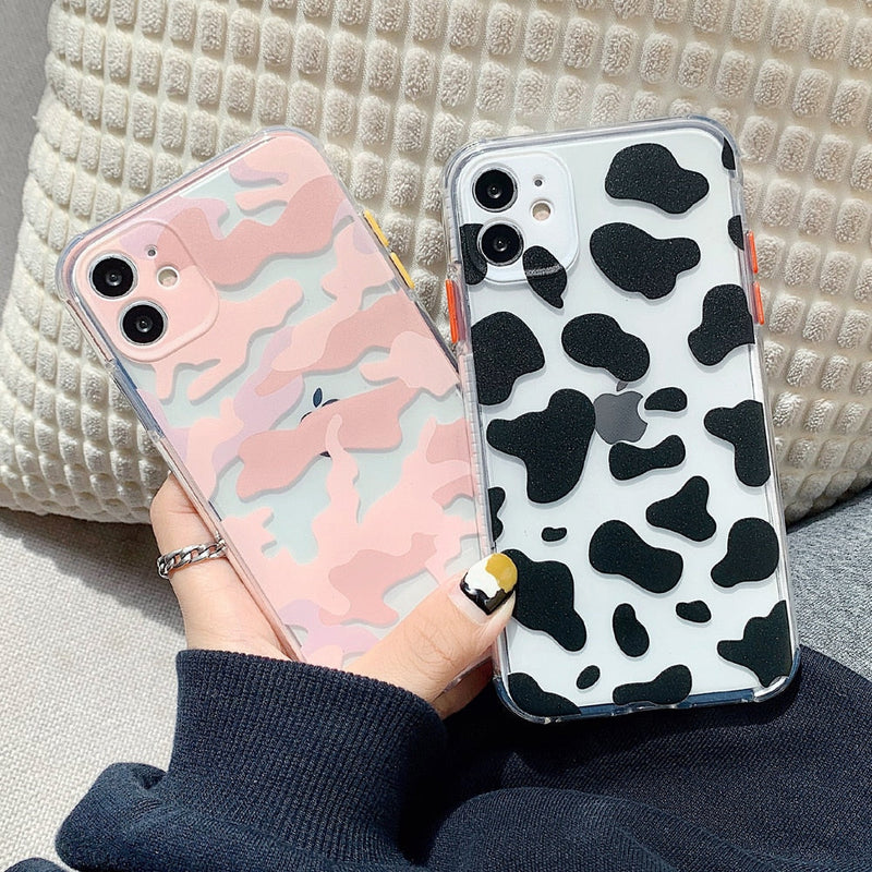 Camouflage Transparent iPhone Case-Fonally-Fonally-iPhone-Case-Cute-Royal-Protective