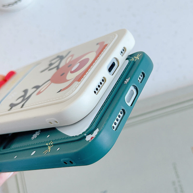 Christmas and Holiday iPhone Case with Embedded Wallet-Fonally-Fonally-iPhone-Case-Cute-Royal-Protective